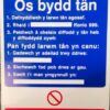 Welsh Sign Fire Action Notice Self Adhesive 200x300 (Per EACH)