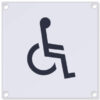 Pictogram Disabled 140x140mm Aluminium (Per EACH)