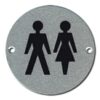 Pictogram Unisex 75mm Dia Aluminium (Per EACH)