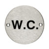 Pictogram WC 75mm Dia SSS (Per EACH)