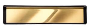 MAP HARDWARE Telescopic Letter Plate 306mm Brass (Per EACH)