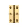 HERITAGE BRASS HG99-115-PB Solid Drawn Brass Butt Hinge 50x28x1.3mm PB (Per HINGE)