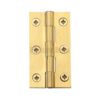 HERITAGE BRASS HG99-125-NB Solid Drawn Butt Hinge 75x40x2.5mm Br (Per HINGE)