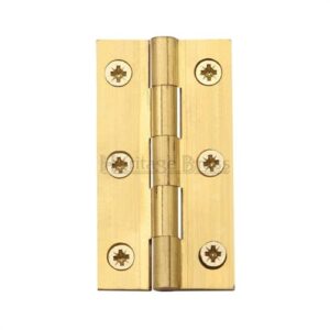 HERITAGE BRASS HG99-125-NB Solid Drawn Butt Hinge 75x40x2.5mm Br (Per HINGE)