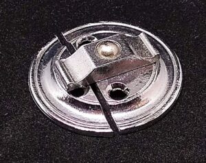 SAMUEL HEATH +P47/A CP Button On Plate 38mm CP (Per EACH)