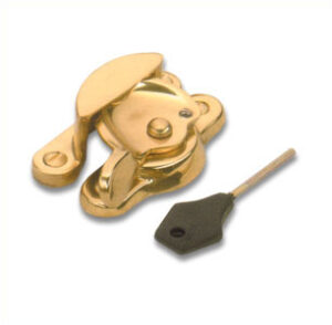 Lockable Fitch Fastener (Narrow) 70mm Pol Brass (Per EACH)