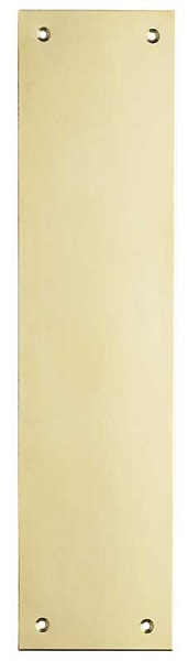 Push Plate 1.2mm 300x75mm Polished Brass (Per EACH)