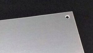 Push Plate 1.5mm 381x76mm Aluminium (Per EACH)