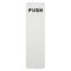 EUROSPEC Push Plate 1.5mm 300x75mm Radiused 'Push' SAA (Per EACH)