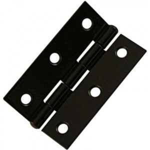 Light Steel Hinges 75mm Black (Per HINGE)