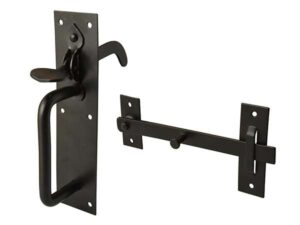 PERRY Suffolk Latch Light Pattern Black (Per EACH)