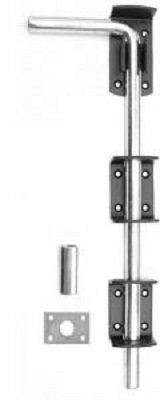 Garage Door Drop Bolt 300mm Black (Per EACH)