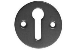 Round Key Escutcheon 35mm Diameter Black (Per PAIR)