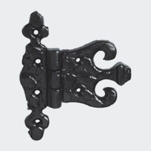 Unequal Fancy Strap Hinge 110x80mm Antique Black (Per HINGE)