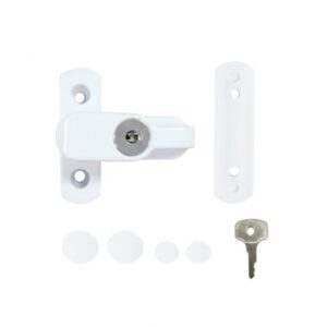Upvc Window/Door Jammer Lockable White (Per EACH)