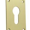 SOUBER EE1/4H/PB Escutcheon Euro Screw Fix 47x65 PB (Per PAIR)