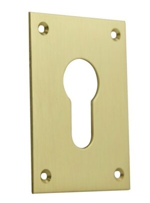 SOUBER EE1/4H/PB Escutcheon Euro Screw Fix 47x65 PB (Per PAIR)