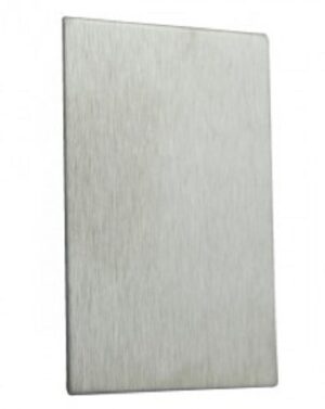 Escutcheon Blank S/adhesive 47x65 SSS (Per HINGE)