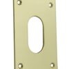 Escutcheon Oval Screw Fix 47x65 PB (Per PAIR)