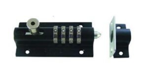 Combination Bolt 4 Digit 125mm Black (Per EACH)
