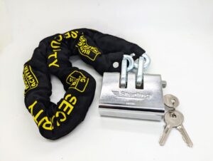 BURG WACHTER GKM 10/100 + ASP290 Chain Hardened Sleeved 10mm 1.0m W/ Lock (Per SET)