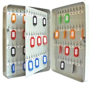 Key Cabinet 140 Hooks 280x370x80 Grey (Per EACH)