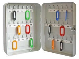Key Cabinet 36 Hooks 180x250x60 Grey (Per EACH)