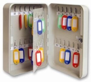 Key Cabinet 48 Hooks 180x250x60 Grey (Per EACH)