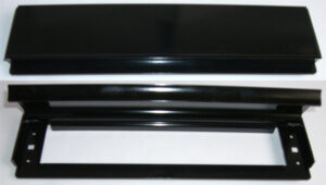 Letter Plate 76x305mm Black (Per EACH)