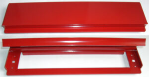 Letter Plate 76x305mm Red (Per EACH)