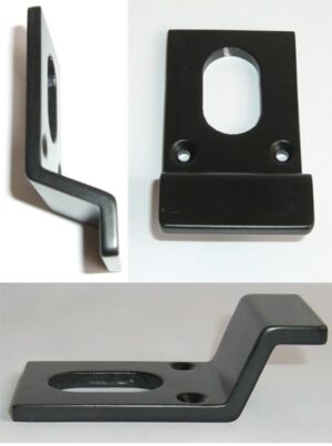 Cylinder Pull Oval 80x41mm Black (Per EACH)