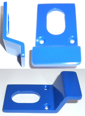 Cylinder Pull Oval 80x41mm Mid Blue (Per EACH)