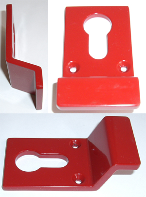 Cylinder Pull Euro 80x41mm Hewi Ruby Red (Per EACH)
