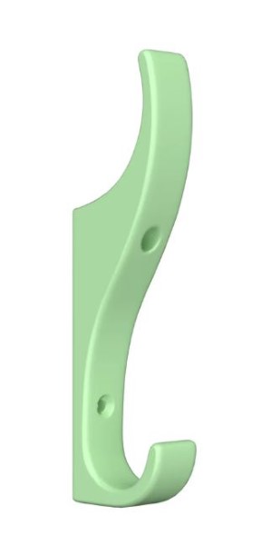 Gower Hat & Coat Hook Peppermint Green 120mm (Per EACH)