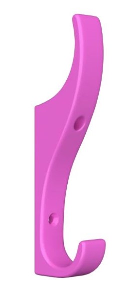 Gower Hat & Coat Hook Hot Pink 120mm (Per EACH)