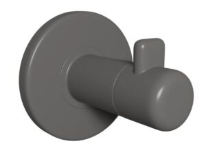 Gower Robe Hook Dark Grey (Per EACH)