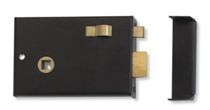 UNION J1209-BJ Rim Latch With Slidebolt 100mm Black (Per EACH)