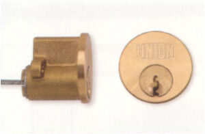 UNION J-1X1OFKB 502 PL Rim Cylinder Only Polished Brass (Per EACH)