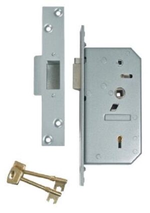 UNION B-3R35-SC-80-LH 5 Detainer Mortice Deadlatch Left Hand 80mm SC (Per EACH)