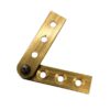 BH022001 Centre Pivot Hinge 12x51mm SC Brass (Per HINGE)