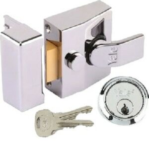 YALE 85CP Rim Deadlocking Narrow Nightlatch Chrome (Per EACH)