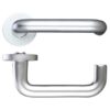 Safety Lever 19mm On Rose Satin Aluminium (Per PAIR)
