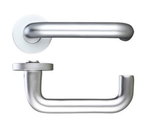 Safety Lever 19mm On Rose Satin Aluminium (Per PAIR)