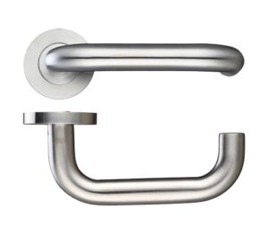Safety Lever 19mm Sprung Screw Rose 8 304 SSS (Per PAIR)