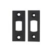 ZOO HARDWARE ZLAP02PCB Tubular Mortice Deadbolt Faceplate Black (Per EACH)