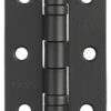 ZOO HARDWARE ZHS32PCB Ball Bearing Hinge 76x50x2mm Black (Per HINGE)