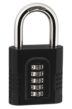 ABUS Padlock Combination 5-Wheel 65mm Black (Per EACH)