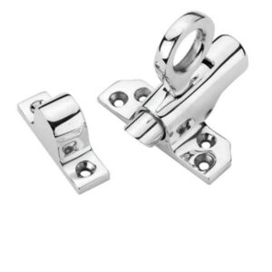 FRANK ALLART 0737K SNP Fanlight Catch With Box Keep Satin Nickel Plate (Per EACH)