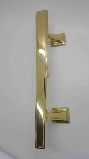 FRANK ALLART 9531/LH PB Deco Pull Handle Bolt Through 300mm Left Hand Polished Brass (Per EACH)