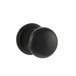 ATLANTIC Harrogate Mushroom Mortice Knob Matt Black (Per PAIR)